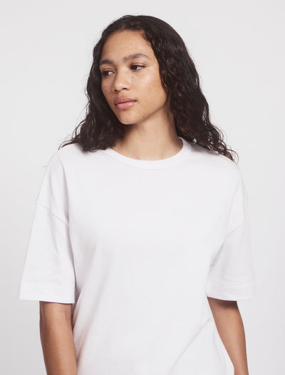 Classic Cotton Oversized T-Shirt in White