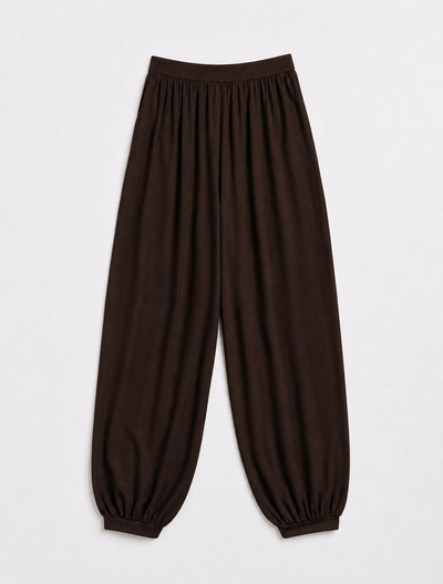 Ina Harem Trouser Jersey In Bitter Chocolate