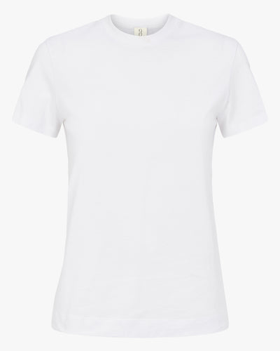 Lightweight Cotton fitted T-Shirt in White