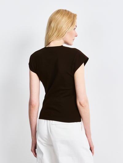 Blaine Top In Bitter Chocolate