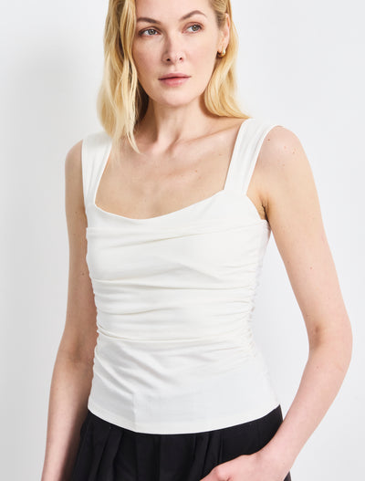 Aki Cami Top In Chalk