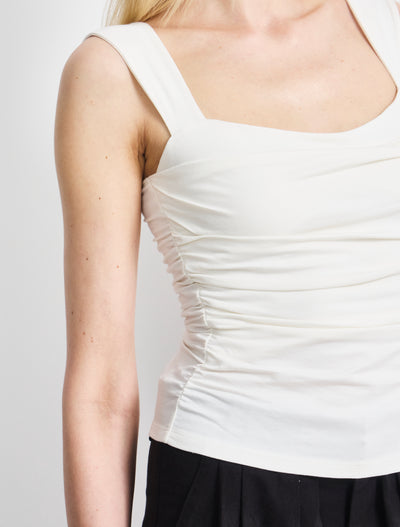 Aki Cami Top In Chalk