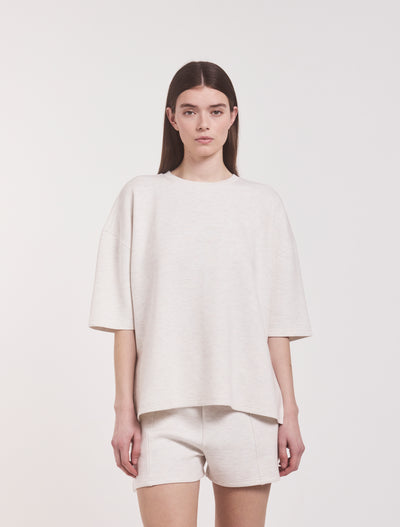 Classic Lounge T-Shirt in Oatmeal Marl